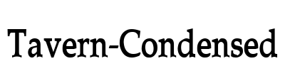 Tavern-Condensed Font Image