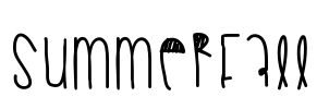 Summerfall Font Image