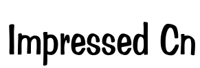 Impressed Cn Font Image