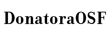 DonatoraOSF Font Image