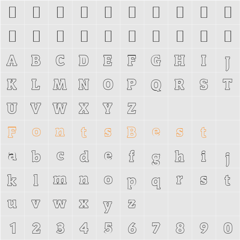 KevinBeckerOutline-Heavy Character Map