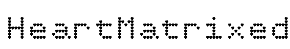 HeartMatrixed Font Image