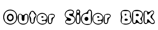 Outer Sider BRK Font Image