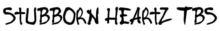 Stubborn Heartz TBS Font Image