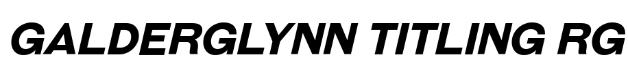 Galderglynn Titling Rg