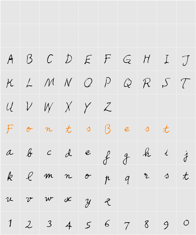 Honcho Character Map
