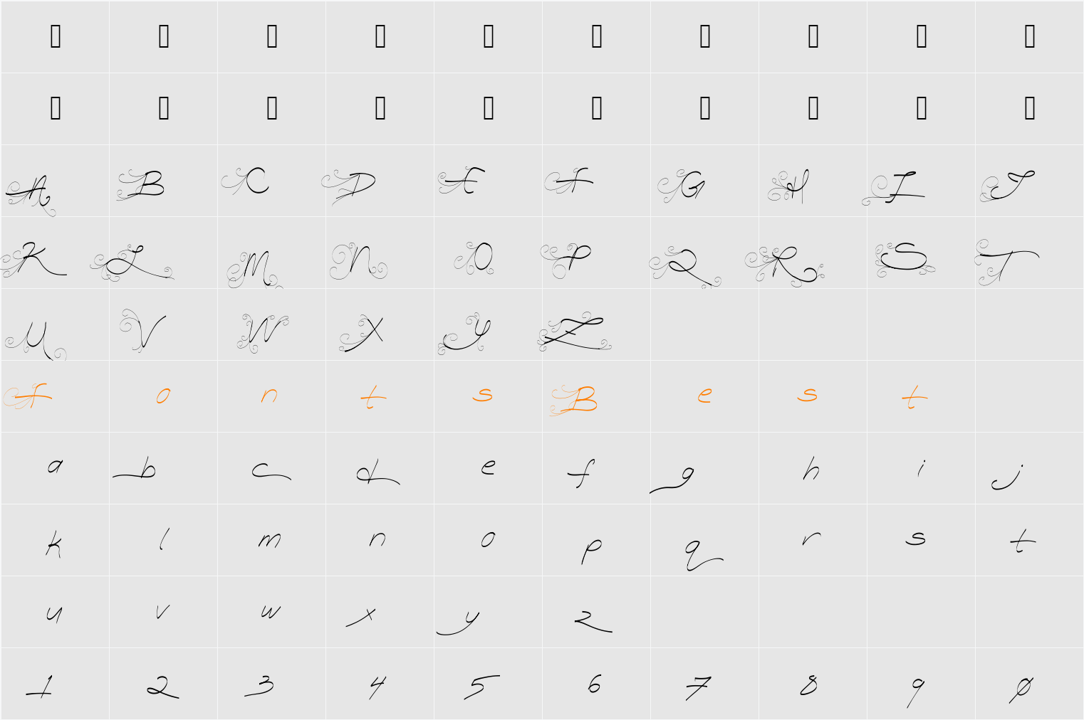 Turn_Back_Time Character Map