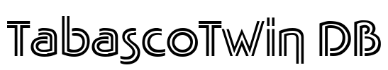 TabascoTwin DB Font Image