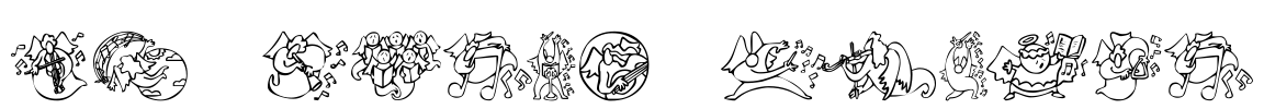 KR Music Angels Font Image