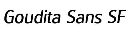 Goudita Sans SF Font Image