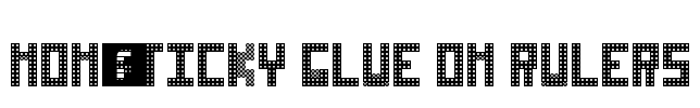 Non-sticky glue on rulers