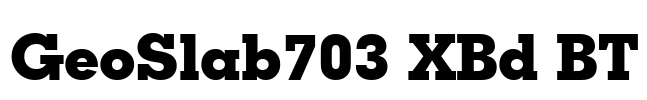 GeoSlab703 XBd BT
