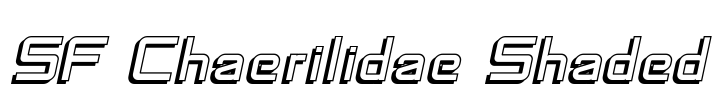 SF Chaerilidae Shaded Font Image