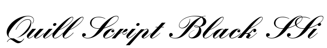 Quill Script Black SSi Font Image