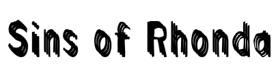 Sins of Rhonda Font Image