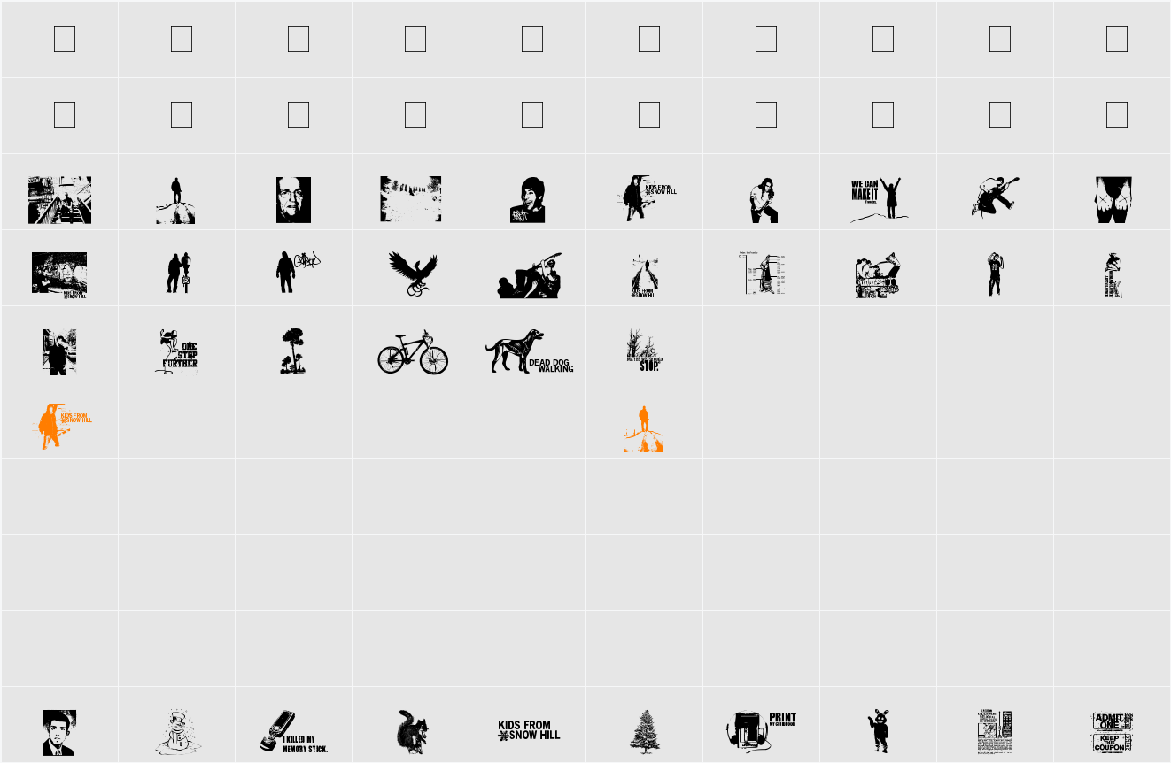 Kids From Snow Hill Character Map