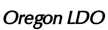 Oregon LDO Font Image