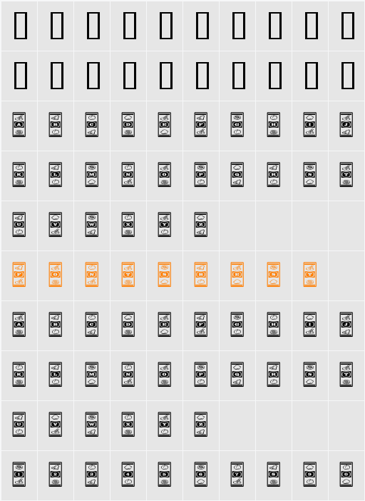 LuckyApe Character Map