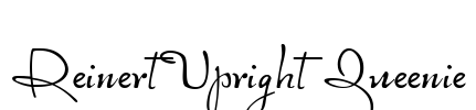 ReinertUpright Queenie Font Image
