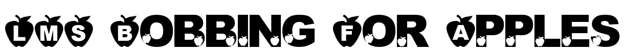 LMS Bobbing For Apples Font Image