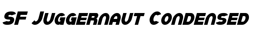 SF Juggernaut Condensed Font Image