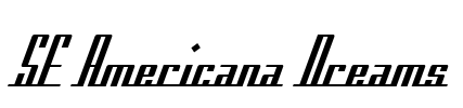 SF Americana Dreams Font Image