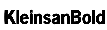 KleinsanBold Font Image
