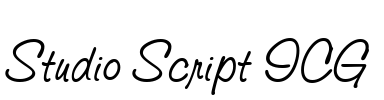 Studio Script ICG Font Image