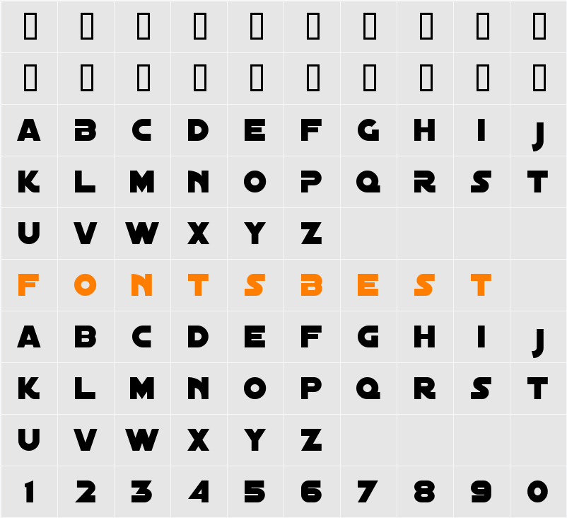Distant Galaxy Character Map