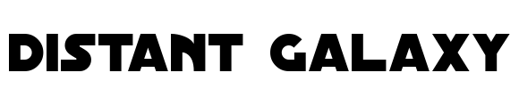 Distant Galaxy Font Image