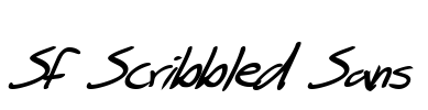 SF Scribbled Sans Font Image