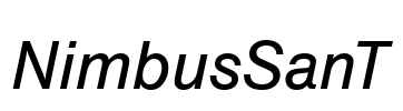 NimbusSanT Font Image