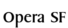 Opera SF Font Image