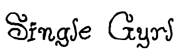 Single Gyrl Font Image