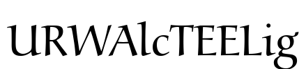 URWAlcTEELig Font Image