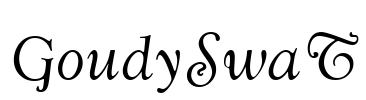 GoudySwaT Font Image