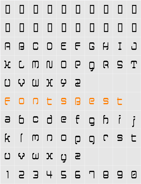 12SaruYellowFog Character Map