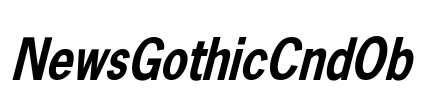 NewsGothicCndOb