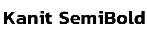 Kanit SemiBold Font Image