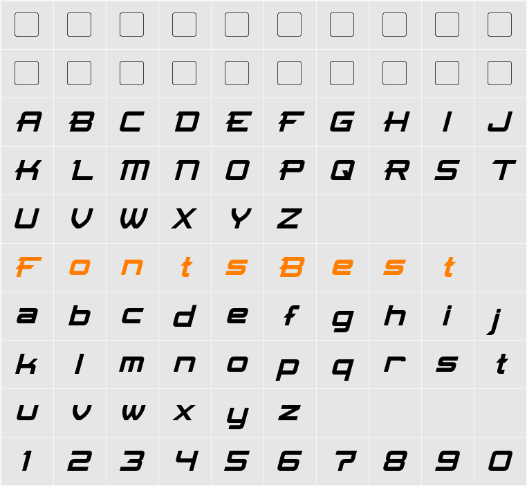 Skir Character Map