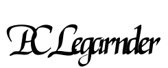 PCLegarnder Font Image