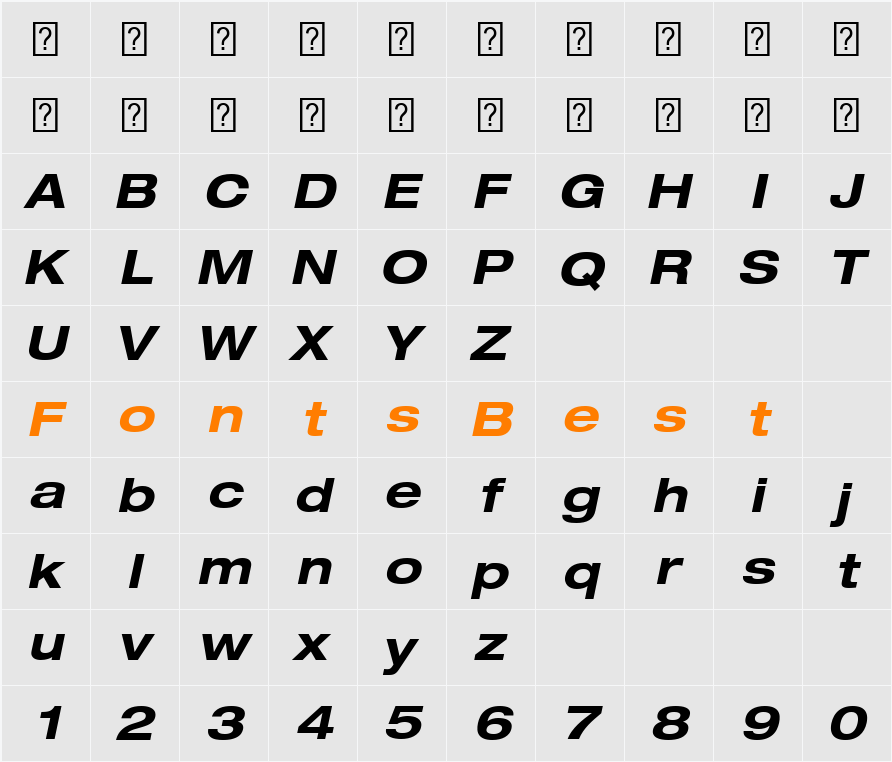 HelveticaNeueLT Com 53 Ex Character Map
