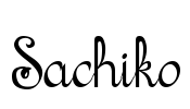 Sachiko Font Image