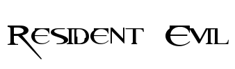 Resident Evil Font Image