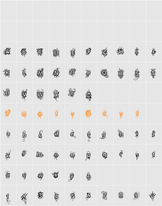 vtks Deja Vu Character Map