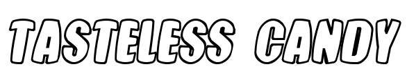 Tasteless Candy Font Image
