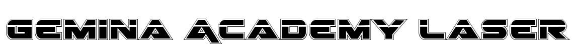 Gemina Academy Laser Font Image