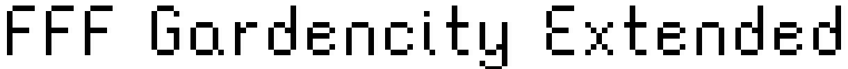 FFF Gardencity Extended Font Image