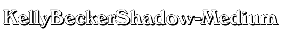 KellyBeckerShadow-Medium Font Image