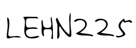 LEHN225 Font Image